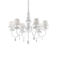 Závesné svietidlo/Luster Ideal lux 035581 BLANCHE SP6 BIANCO 6xE14 40W
