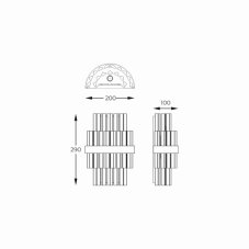 Nástěnné svítidlo 2x G9 mosazné Zuma Line CONSTANTINOPLE W0567-02A-B52G