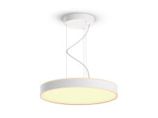 Philips HUE LED White Ambiance 41162/31/P6 Enrave závesné svietidlo 33,5W 4300lm 2200-6500K 42,5cm biele stmievateľné BlueTooth + HUE Switch