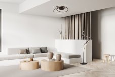 TRIO SELECT 444310132 NALA stojací lampa V1600mm SMD LED 46W/5500lm 2300+3000+4000K černá matná