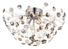 GLOBO 64135DC KATRINA stropní svítidlo D450mm 4xG9 3,5W/350lm 3000K chromová, kouřová