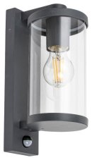 Rabalux 7892 Silistra venkovní nástenné svítidlo 1xE27 IP44 antracit, senzor