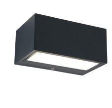 LUTEC 5189102118 GEMINI nástenné LED svietidlo 10,5W 4000K IP54 tmavá šedá