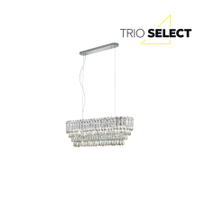 TRIO SELECT 367601006 MALIZIA závěsné svítidlo 10xE14 chromová, průhledná