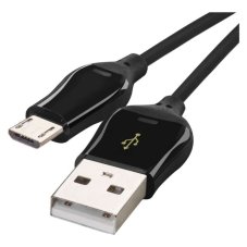 Nabíjací a dátový kábel USB 2.0 USB-A/micro USB-B 1m čierna EMOS SM7004B