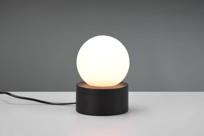 TRIO Reality R59051032 COUNTESS dotyková stolná lampička V170mm 1xE14 čierna matná, biela, On/Off