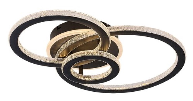 RABALUX 71392 Maziar stropní svítidlo LED 40W/3700lm 3000-6500K černá, bílá, stmívatelné, dálkový ovladač