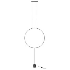 REDO 01-2199 SLICK závesná/stojacia lampa D815mm LED 28W/1735lm 3000K čierna