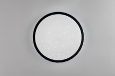 TRIO Reality R64811102 VARDA stropné svietidlo D390mm SMD LED 24W/2500lm 2700-6500K čierna, diaľkový ovládač, starlight efekt