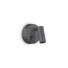 Nástěnné svítidlo Ideal lux 142579 PAGE AP1 ROUND NERO 1xLED 3W / 210lm 3000K černá