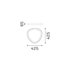 Stropné svietidlo LED 4000K mosadzná IP20 Ideal Lux GEMINI 372051