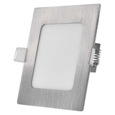 EMOS ZD2223 NEXXO LED stropné zápustné svietidlo 120x120mm 7W 480lm 3000/3500/4000K strieborná