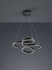 TRIO 371310142 Francis LED závěsné stropní svítidlo 52W / 6500lm 3000K antracit, switchdimmer