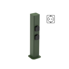 REDO 90619 VOLT venkovní sloupek se zásuvkami V500mm IP54 tmavě zelená