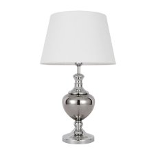 Italux TB-6620-1 stolní svítidlo Korrez D380mm 1x60W E27 chrom, bílá