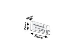 Rabalux 8873 Maribor vonkajšie nástenné LED svietidlo 12W/780lm 4000K IP65 čierna