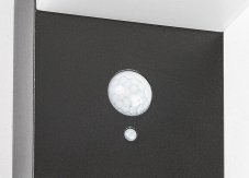 RABALUX 77009 Zrebar solární nástěnné svítidlo LED 6W/450lm 4000K IP44 černá, bílá, soumrakový a pohybový senzor