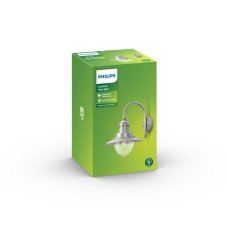 Philips 01652/52/PN Raindrop venkovní nástenné svítidlo 1xE27 IP44 nerez