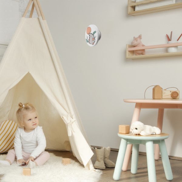 RABALUX 71099 Hedgy nástenné svietidlo detské D120mm LED 9W/800lm 3000+4000+6500K biela, viacfarebná