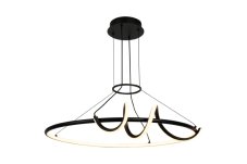 RABALUX 72022 Menazi závěsné svítidlo D635mm LED 46W/4160lm 3000-6500K černá, bílá, stmívatelné, dálkový ovladač
