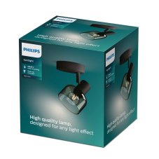Philips 8720169299573 Sleet nástěnné bodové svítidlo/spot 1xE14 černá, kouřová, ClickFix