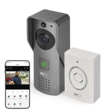 Emos H4031 GoSmart Domový bezdrôtový videozvonček, sivá, Wi-Fi