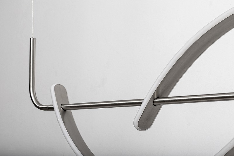 RABALUX 72233 Jarnelle závesné svietidlo LED 35W/2450lm 3000K saténová chrómová, biela