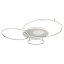 GLOBO 48466-70A INVERTINA stropní svítidlo LED 70W/4599lm 2700-6500K stříbrná, bílá, dálkový ovladač, zrcadlový 3D efekt