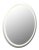 GLOBO 84033 RIVAS zrcadlo s LED osvětlením D550mm LED 10W 803/600lm 4000K chromová