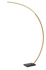 LUCIDE 44700/11/02 CURVE stojacia lampa V1920mm LED 15W/540lm 2700K čierny mramor, mosadzná