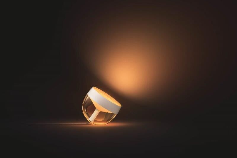 Philips Hue Iris (gen4) 8719514264465 LED náladová stolná lampa 8,1W 2000-6500K+RGB biela/priehľadná IP20 Bluetooth