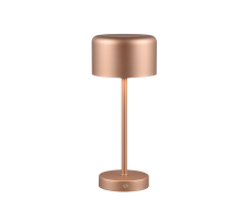 TRIO Reality R59151165 JEFF dotyková stolná lampička SMD LED V300mm 1,5W/120lm 3000K kávová, nabíjateľná batéria