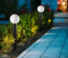 ITALUX OFL-8081-BL Feltre vonkajšie stojanové svietidlo/stĺpik 1xE27 V800mm IP54 čierna, biela