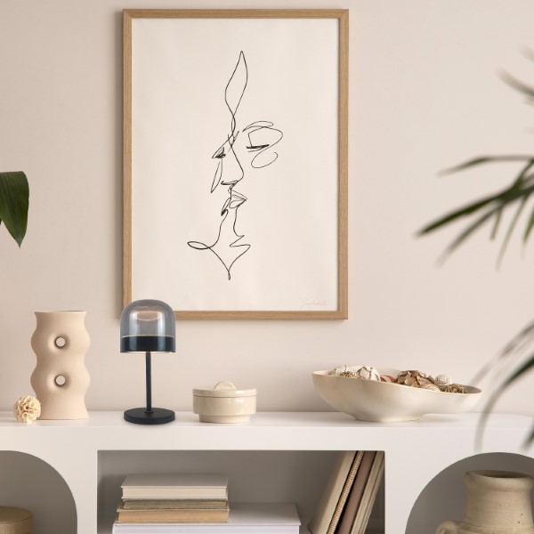 RABALUX 74037 Xelira dotyková stolní lampička D160mm LED 13W/680lm 3000+4000+6000K černá, kouřová