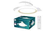Stropný ventilátor so svetlom LED 2700–6500K zlatá IP20 PHILIPS Bliss 8721103096067