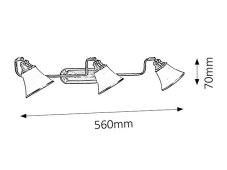 Rabalux 6547 nástenné svietidlo Grando