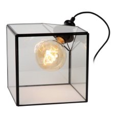 LUCIDE 10518/20/60 DAVOS stolná lampička V200mm 1xE27 priehľadná