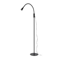 LUCIDE 18756/03/30 ZOZY Stojaca lampa na čítanie LED 3W čierna