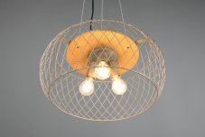 TRIO 311100367 TAMIL závesné svietidlo 3xE27 D500mm antický nikel