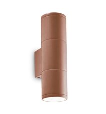 Exteriérové nástenné svietidlo Ideal lux 163635 GUN AP2 SMALL COFFEE 2xGU10 35W IP44 IP44