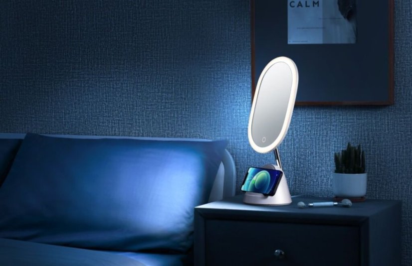 Immax 08970L FACE zrkadlo 3v1 LED 4W 70lm 4000-5000K, biela, dotykové ovládanie, nočné podsvietenie
