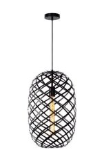 LUCIDE 21417/32/30 WOLFRAM závesné svietidlo E27 Ø 32cm čierna