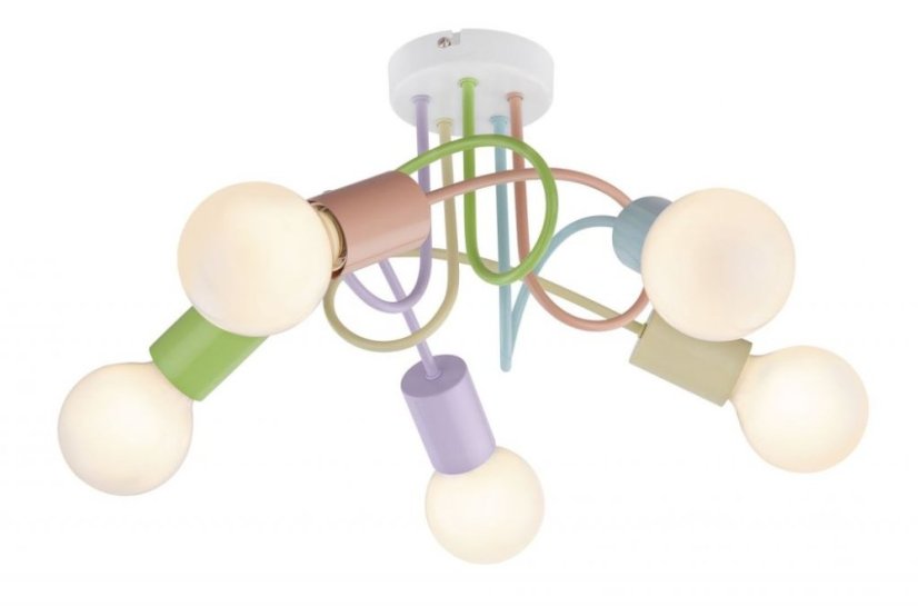 Rabalux 6340 Lineta stropní svítidlo 355mm 5xE27 5x40W IP20 vícebarevná