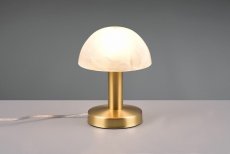 TRIO 599100108 FYNN II dotyková stolná lampička 1xE14 mosadz/biela ON/OFF