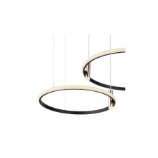 GLOBO 67300H COCO závěsné svítidlo LED 55W/2000lm 2700-6000K černá matná, zlatá, opál, stmívatelné, dálkové ovládání