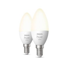 Philips Hue White 8719514320628 LED žárovka E14 5,5W/470lm svíčka 2700K bluetooth 2-set