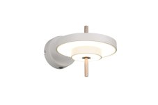 TRIO 240270176 KEATON nástěnné svítidlo D200mm SMD LED 10W/1200lm 2300+3000+4000K světle šedá, switchdimmer