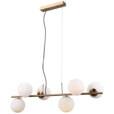 Italux PND-5510-6-HBR závesné svietidlo Raddi 6x5W G9 biela, zlatá