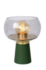 LUCIDE 05540/01/33 FARRIS stolná lampička V280mm 1xE27 zelená, dymová
