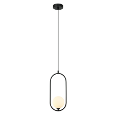 ITALUX PND-3965-1-BK Lupus závěsné svítidlo 1xG9 černá, bílá